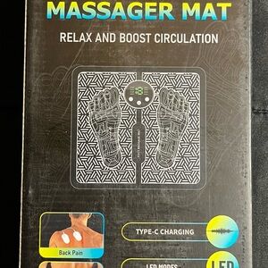 Black and White Massager Mat